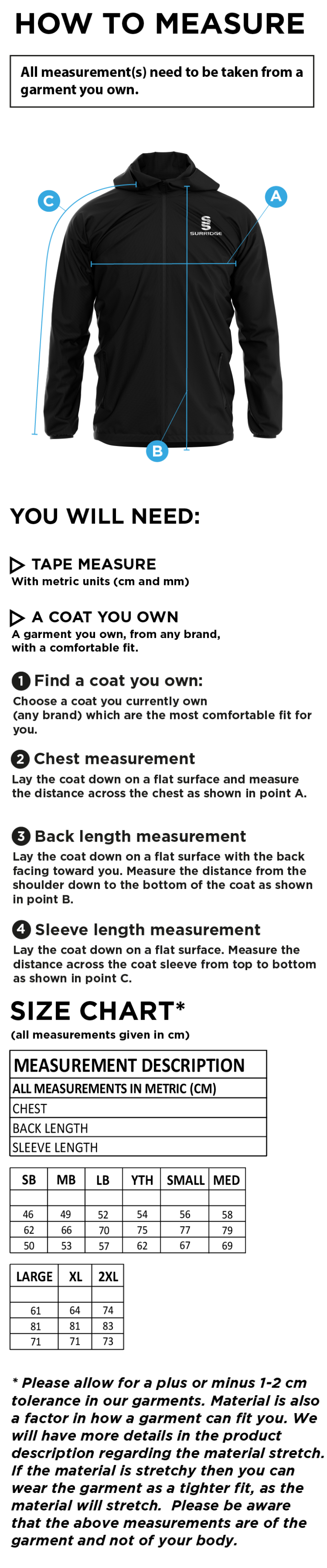 GREAT BUDWORTH CC Dual Elite 1/4 Zip Hoody / Rain Jacket : Navy - Size Guide